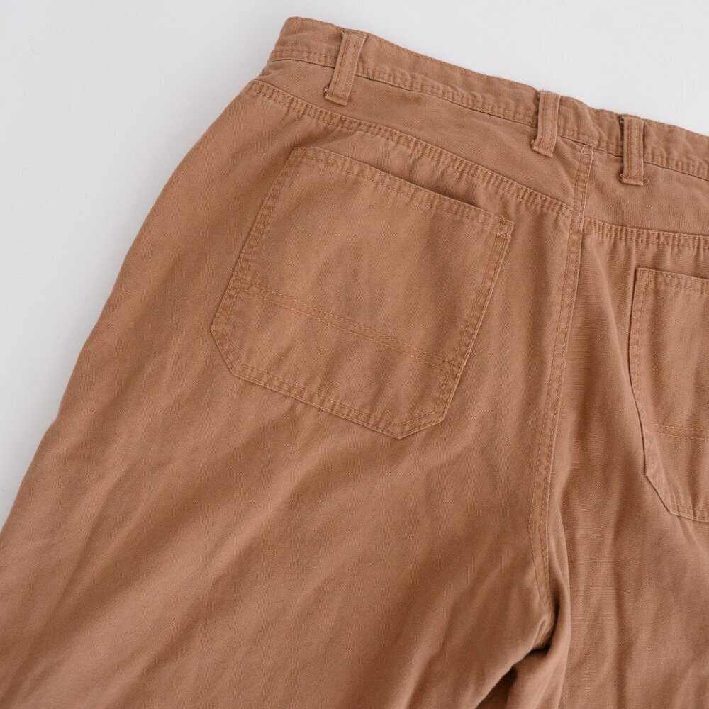 32 Degrees Heat Tan Heavyweight Cotton Lined Carpenter Dungarees Pants 38X32 - Picture 14 of 14